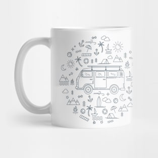 Travel Icons Mug